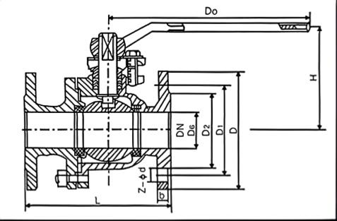 High-pressure floating ball valve